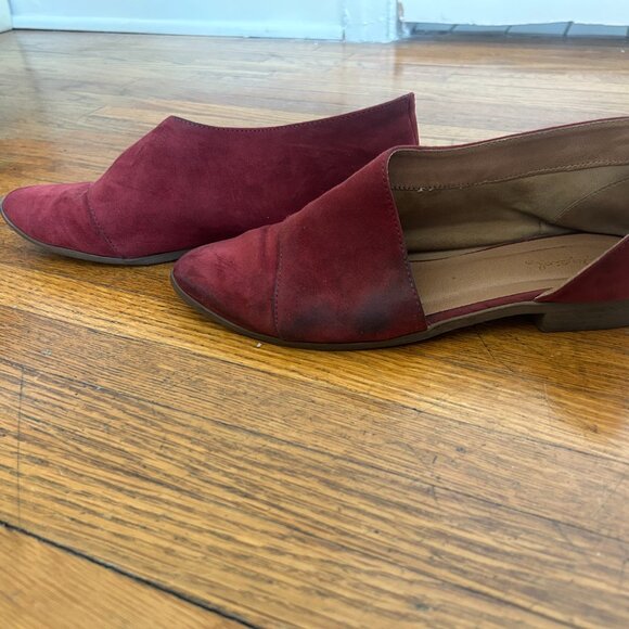 Red suede loafers - Picture 3 of 7